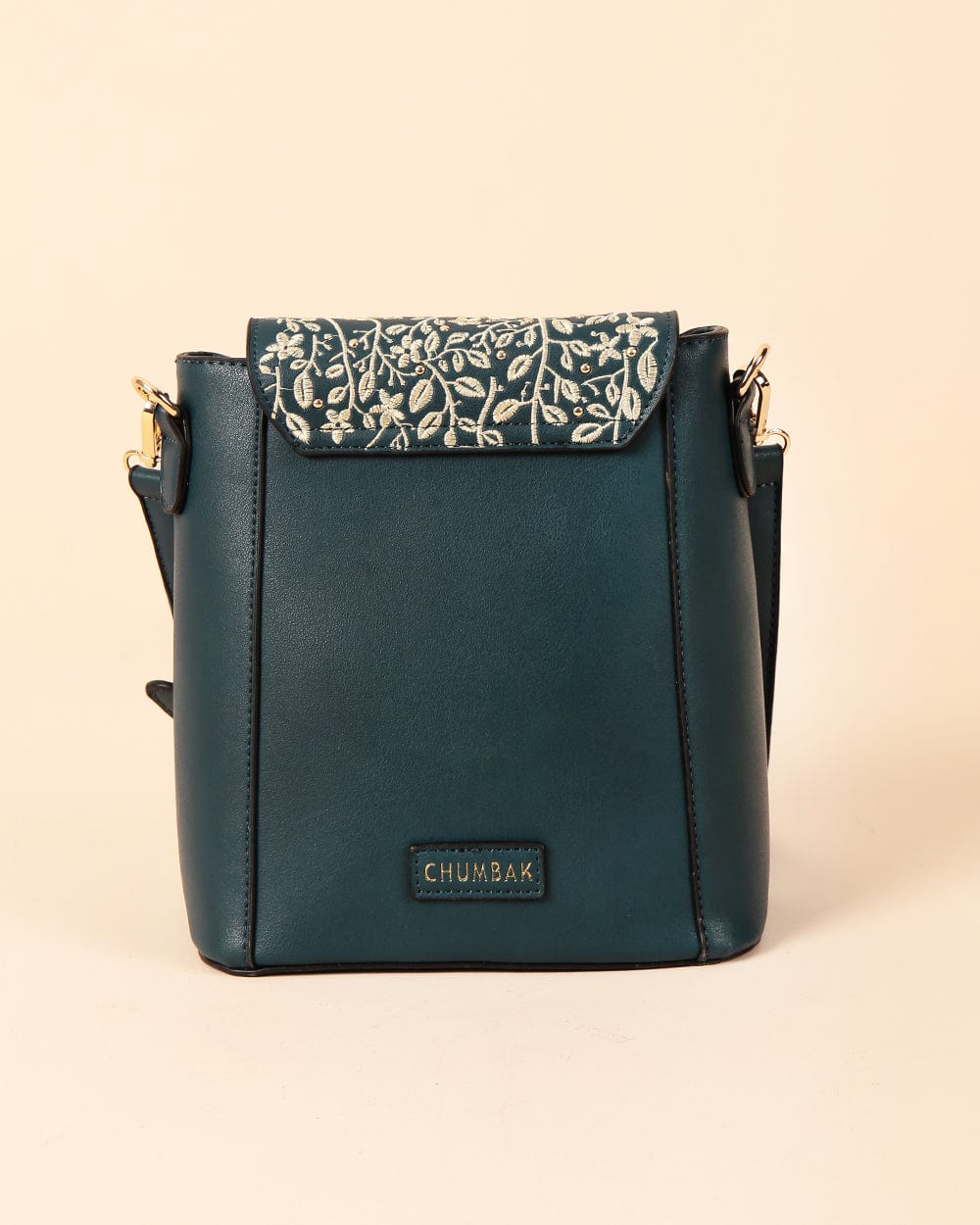 Forest Flowers Embroidered Sling Bag