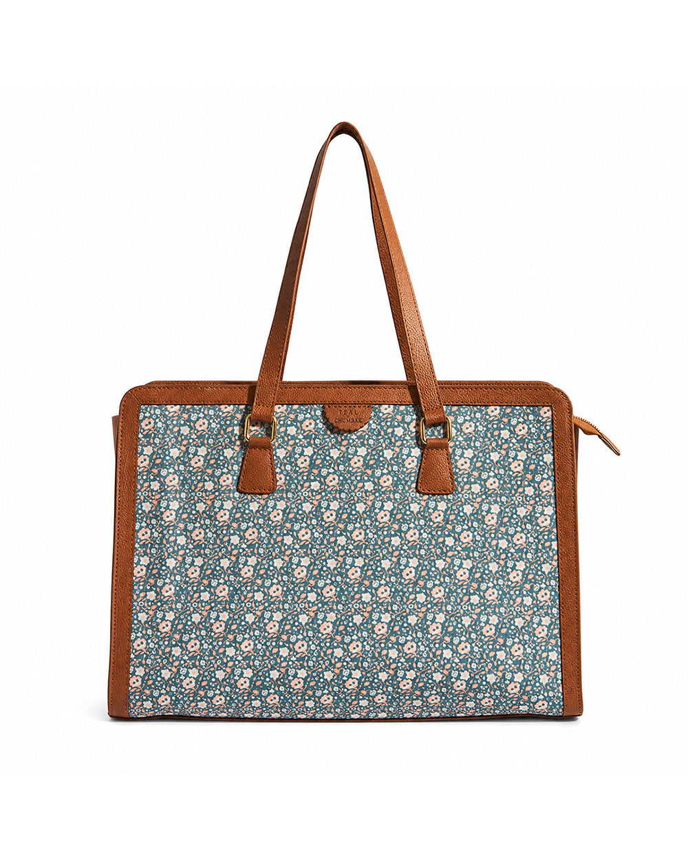Teal by Chumbak Floral Beds Office Tote