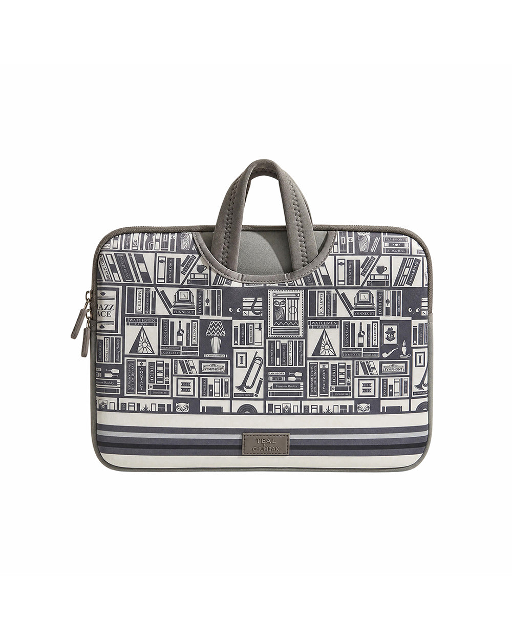 TEAL By Chumbak Welcome to Library Laptop Sleeve - 13inch