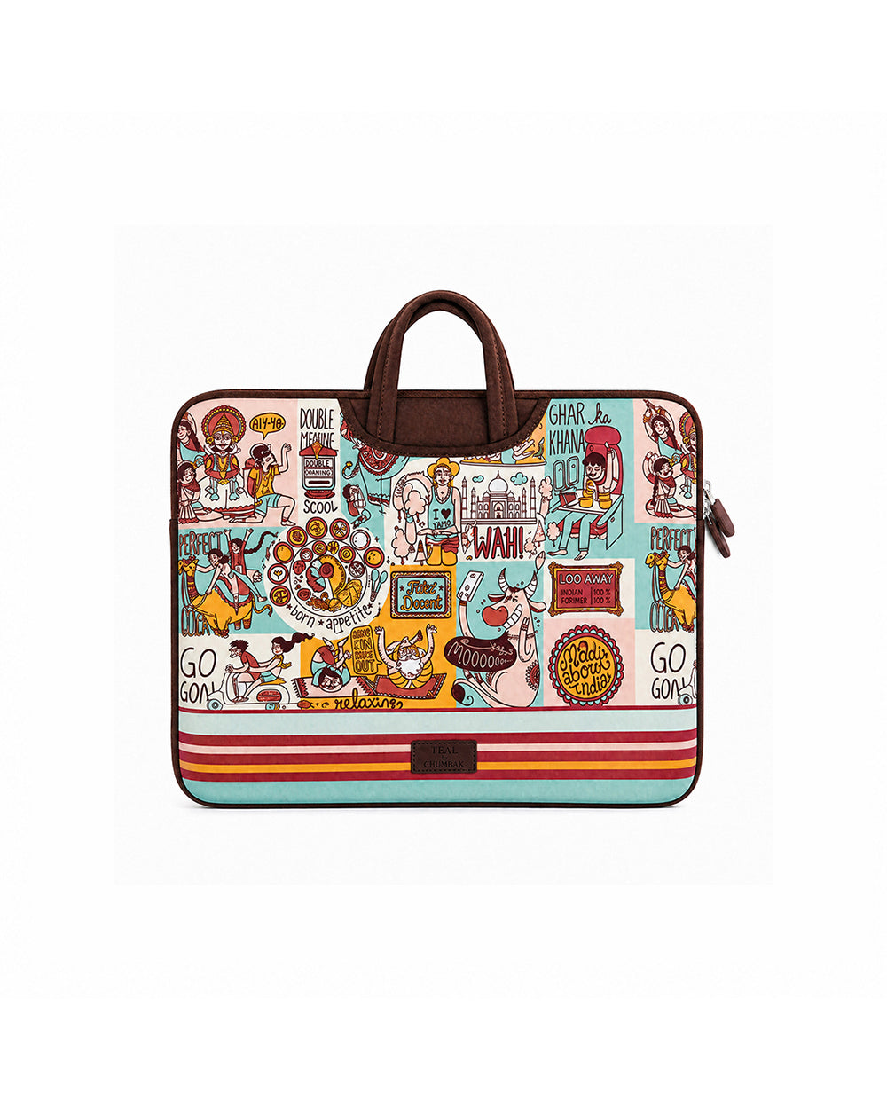 TEAL By Chumbak Indie Pop Laptop Sleeve - 13inch