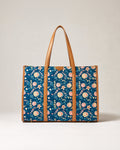 Teal by Chumbak Blue Bloom Canvas Tote