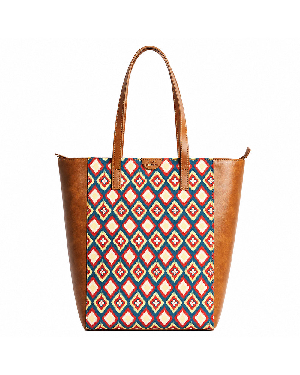 TealByChumbak Ikkat Glow Tote