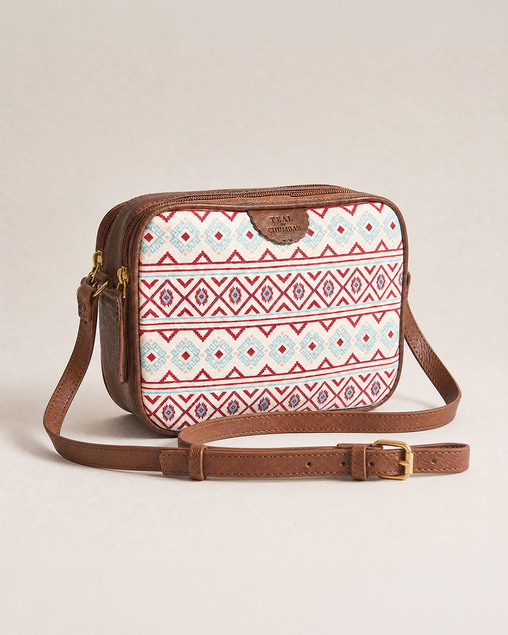 TealByChumbak Mercado Aztec Rectangular Sling Bag