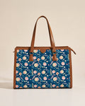 Teal by Chumbak Blue Bloom Office Tote
