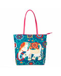 Regal Elephant Tote Bag - Teal