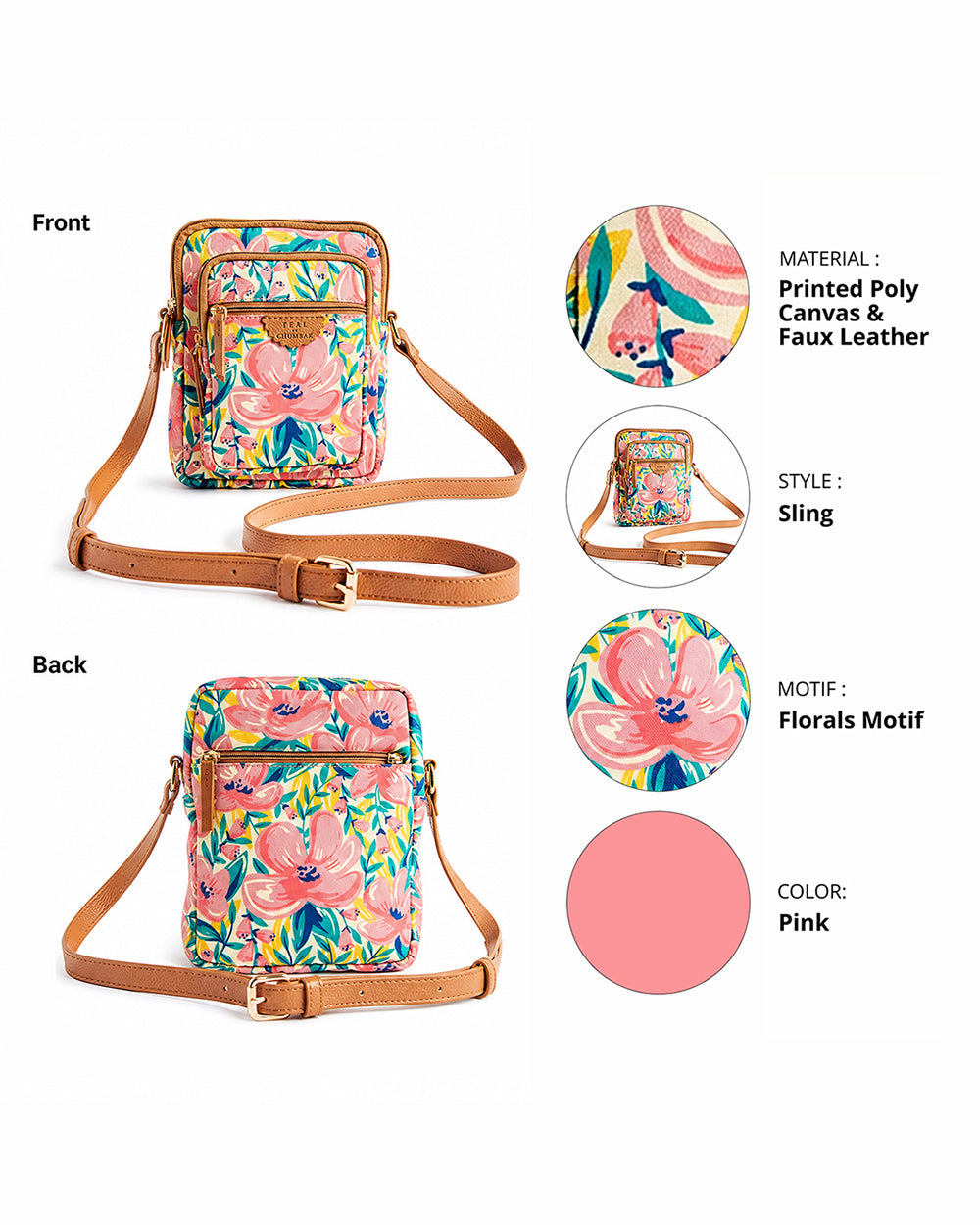 Teal by Chumbak Sunshine State wallet Sling Bag