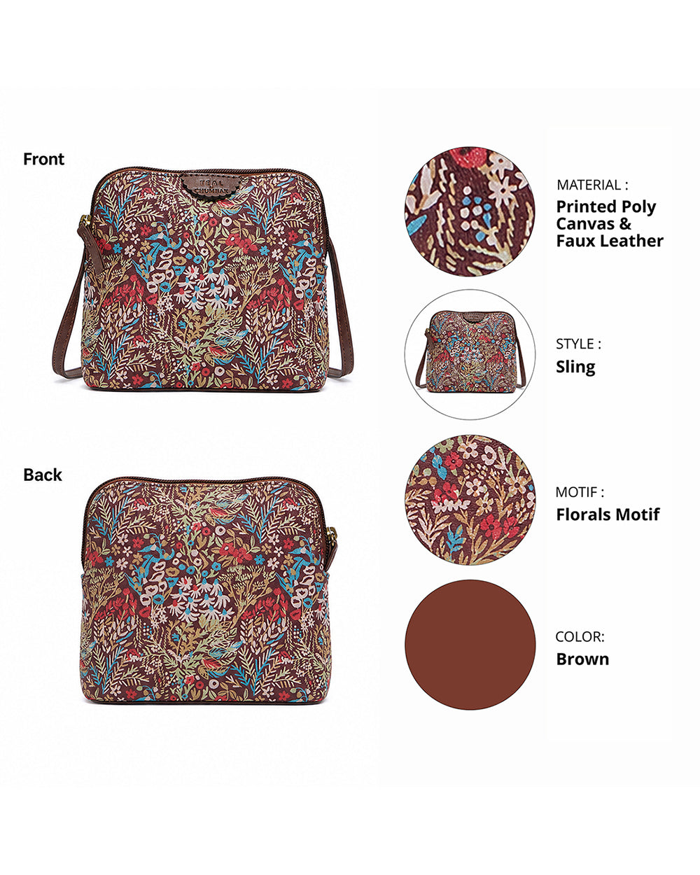 TealByChumbak Rainforest Sling Bag