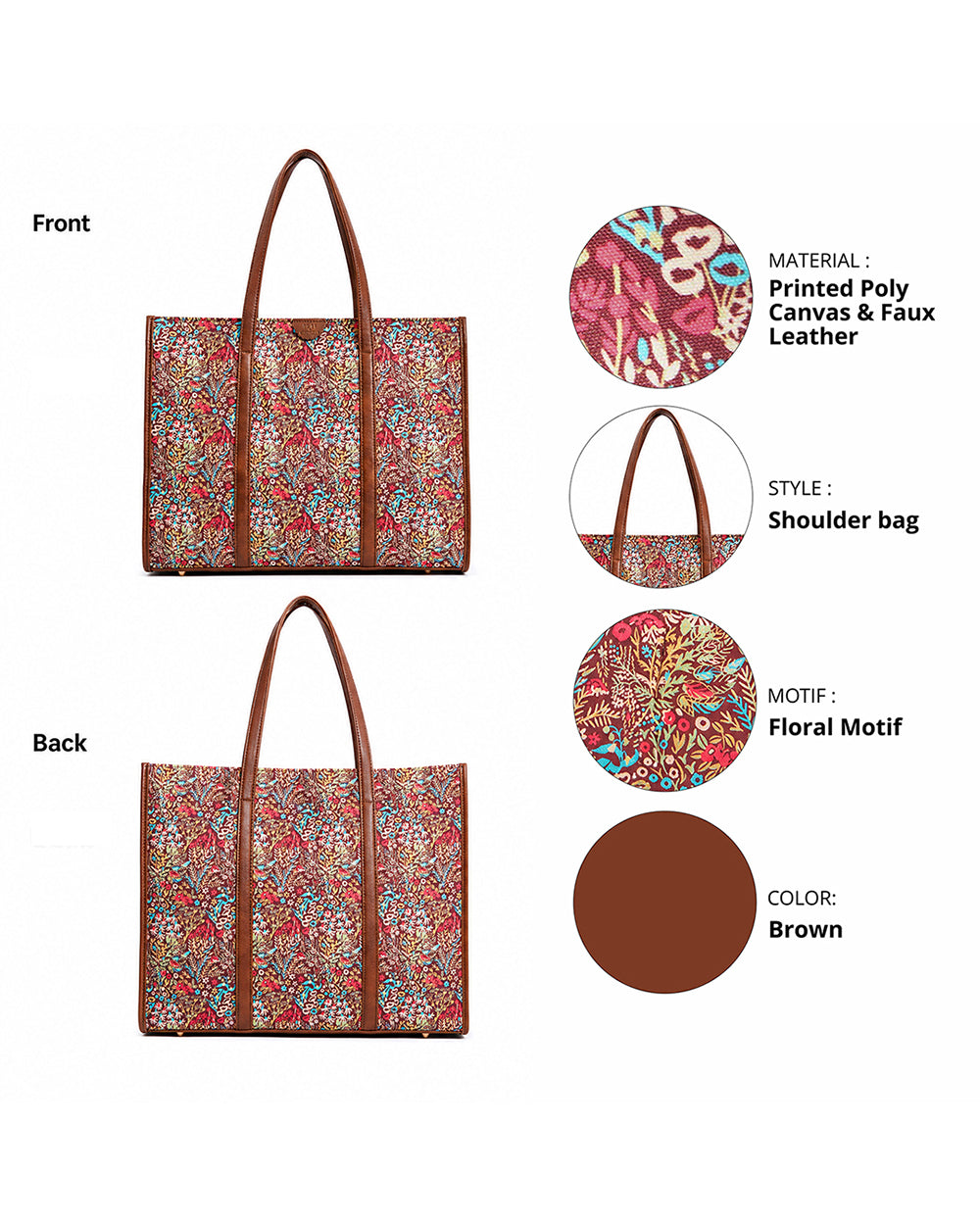 TealByChumbak Rainforest Canvas Tote