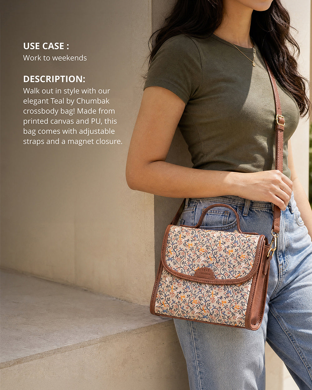 Teal by Chumbak Summer Crossbody Bag
