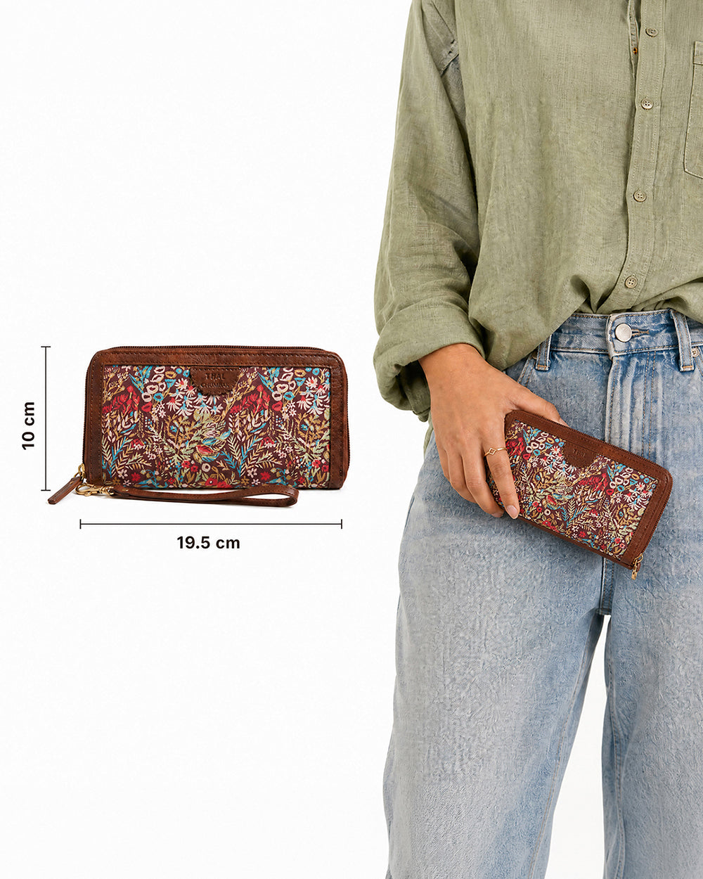 TealByChumbak Rainforest Long Wallet
