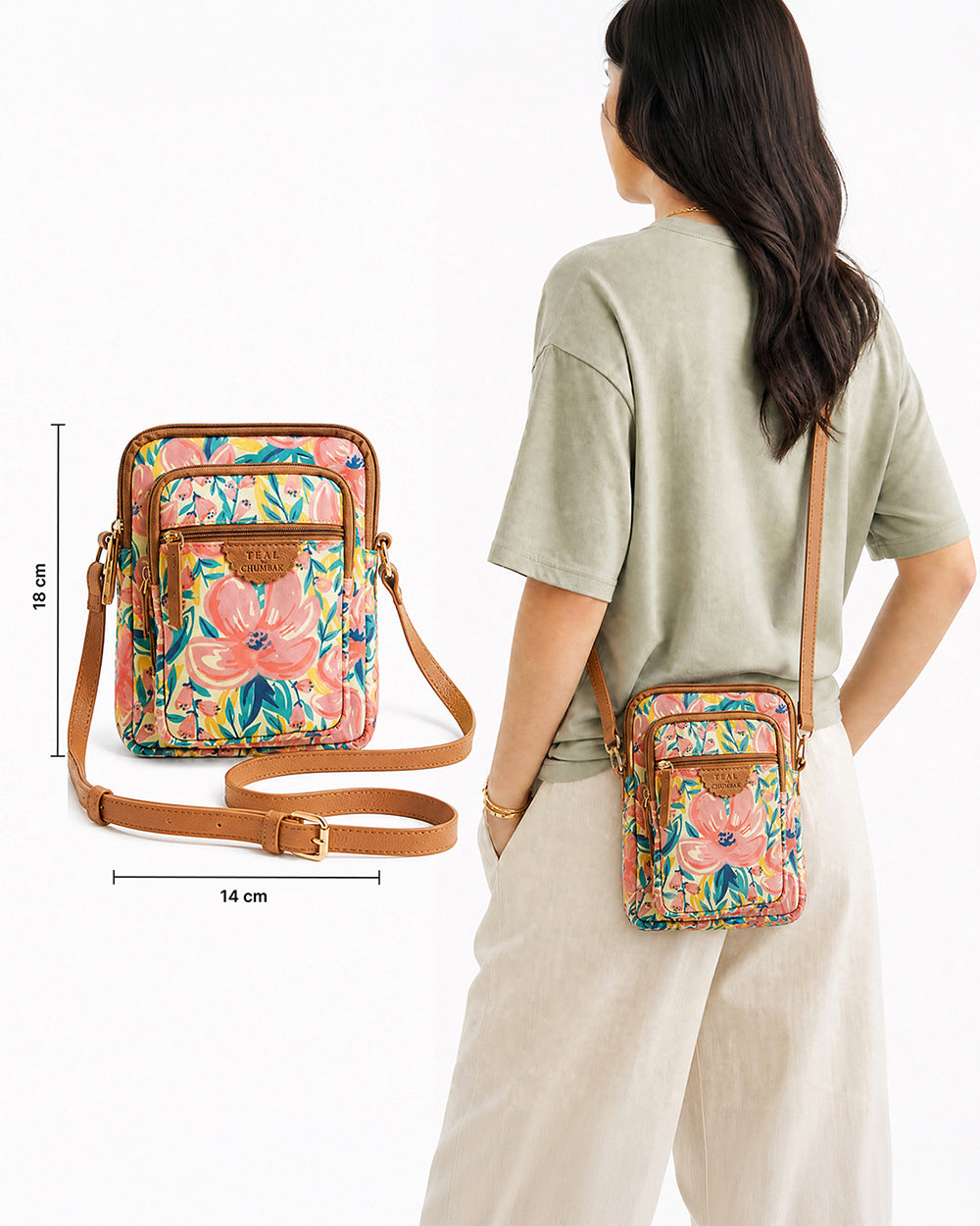Teal by Chumbak Sunshine State wallet Sling Bag