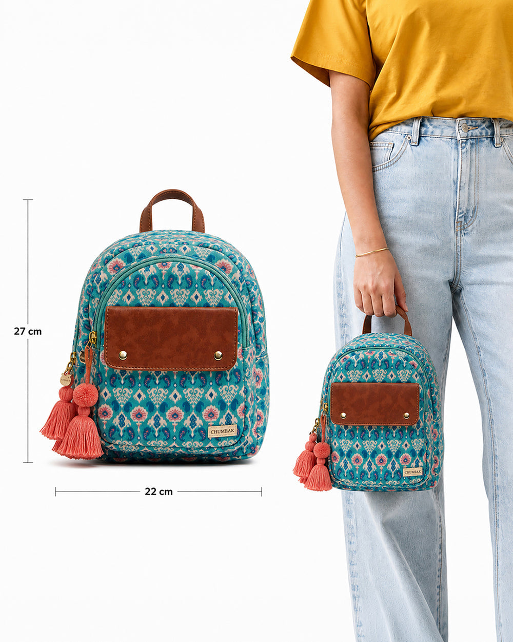 Folk Art Ikat Mini Backpack