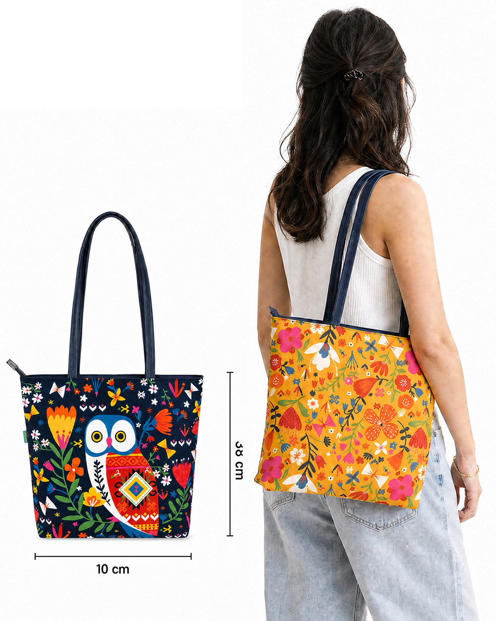 Killim Owl Tote Bag