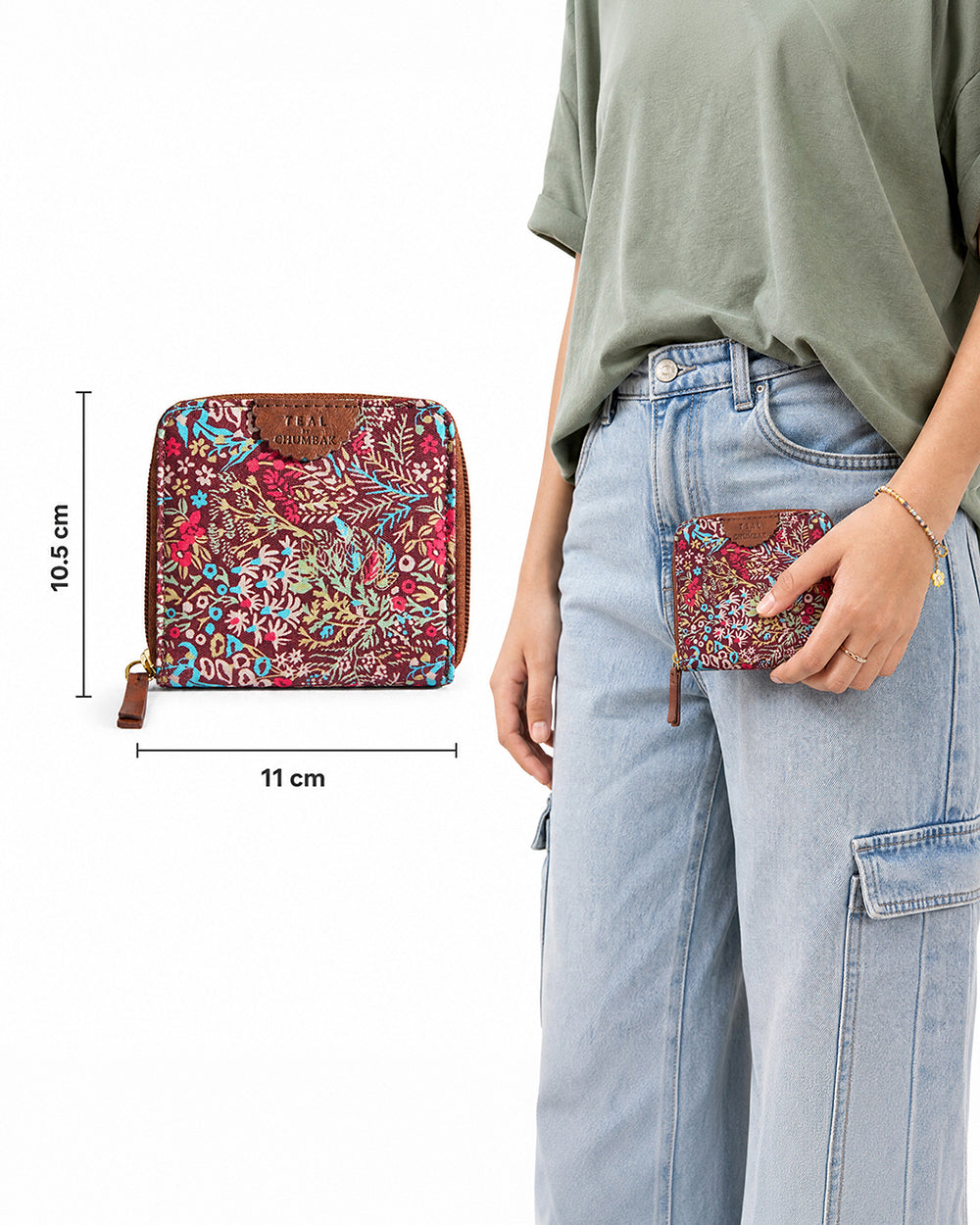 TealByChumbak Rainforest Mini Wallet