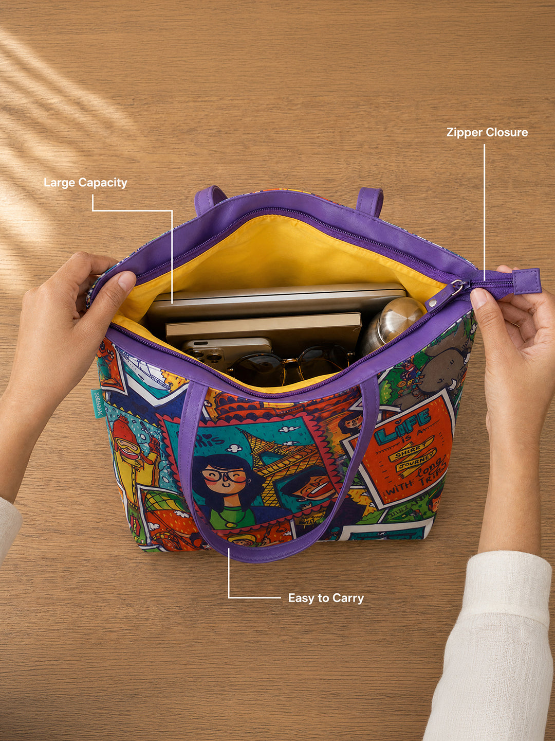 Live To Travel Tote Bag