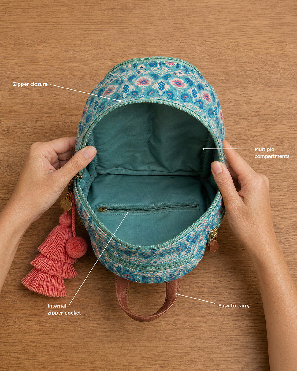 Folk Art Ikat Mini Backpack