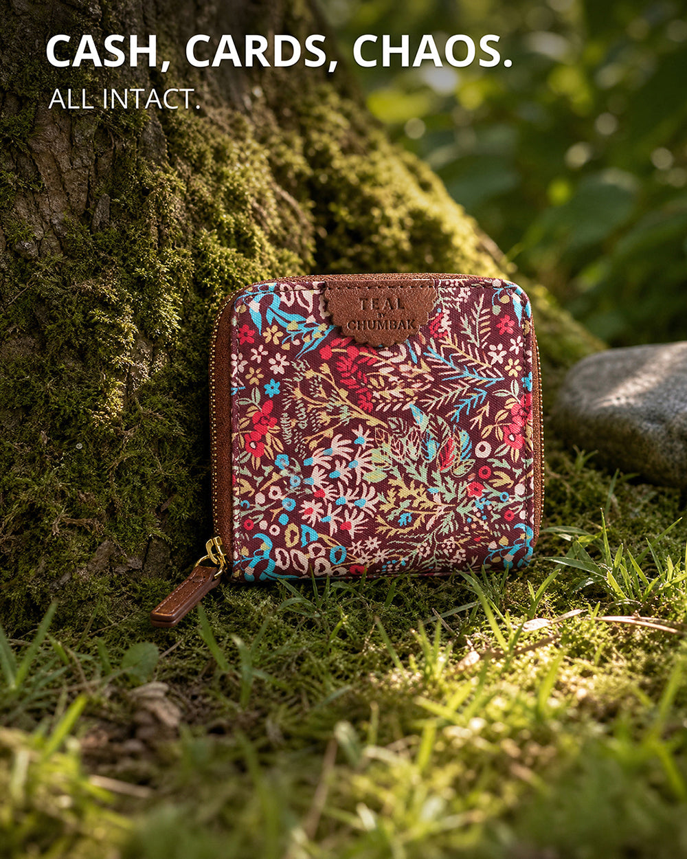 TealByChumbak Rainforest Mini Wallet
