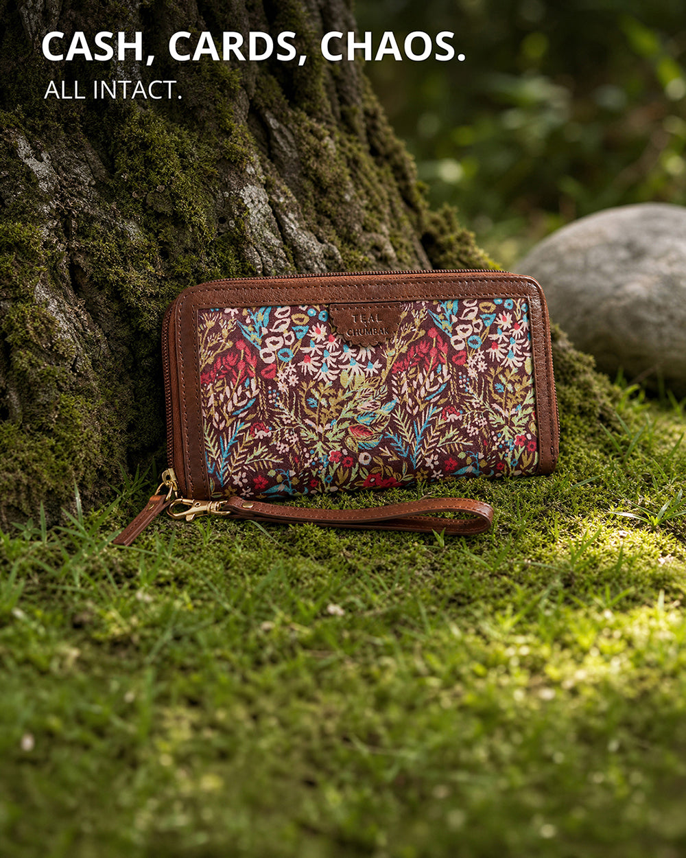 TealByChumbak Rainforest Long Wallet