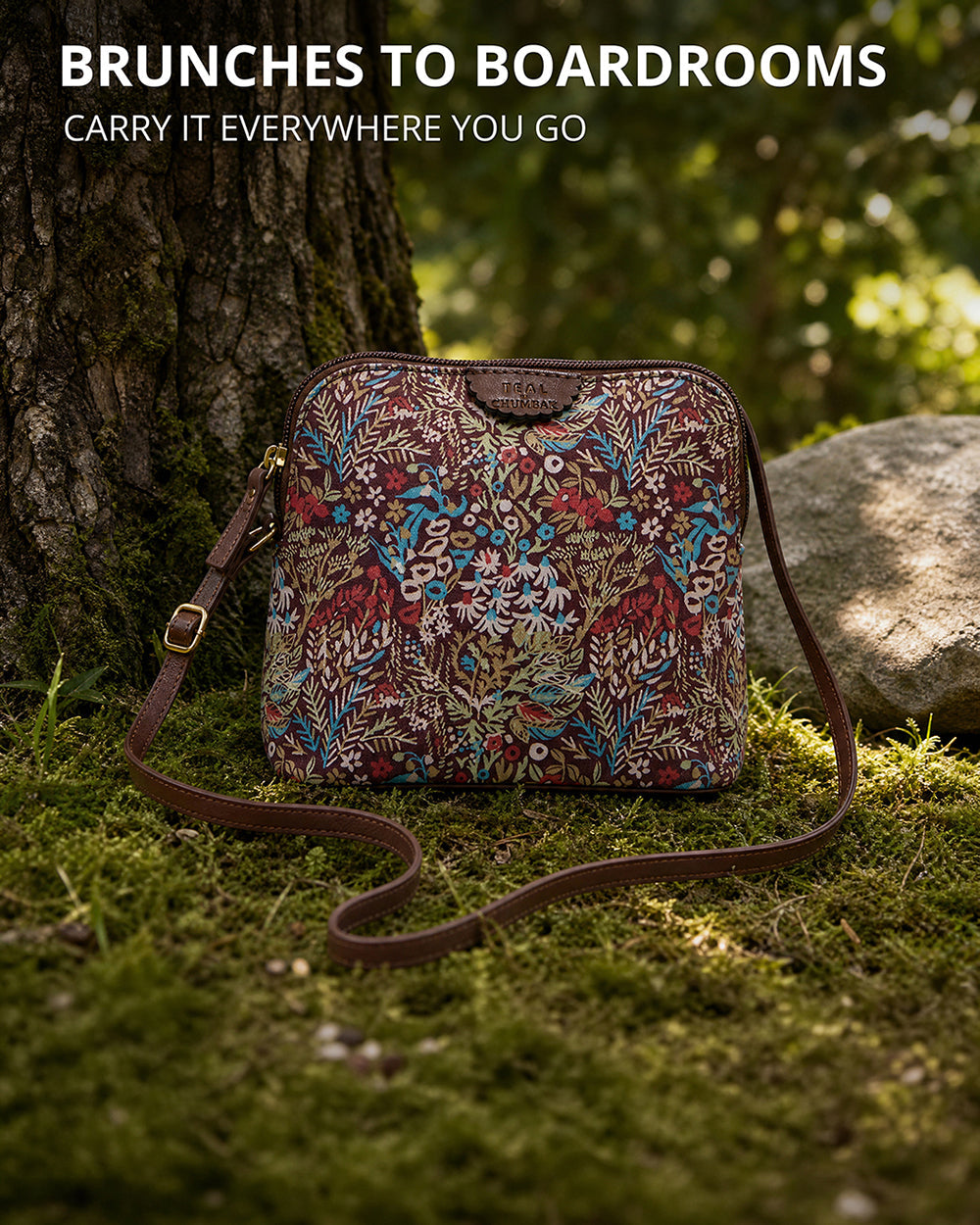 TealByChumbak Rainforest Sling Bag