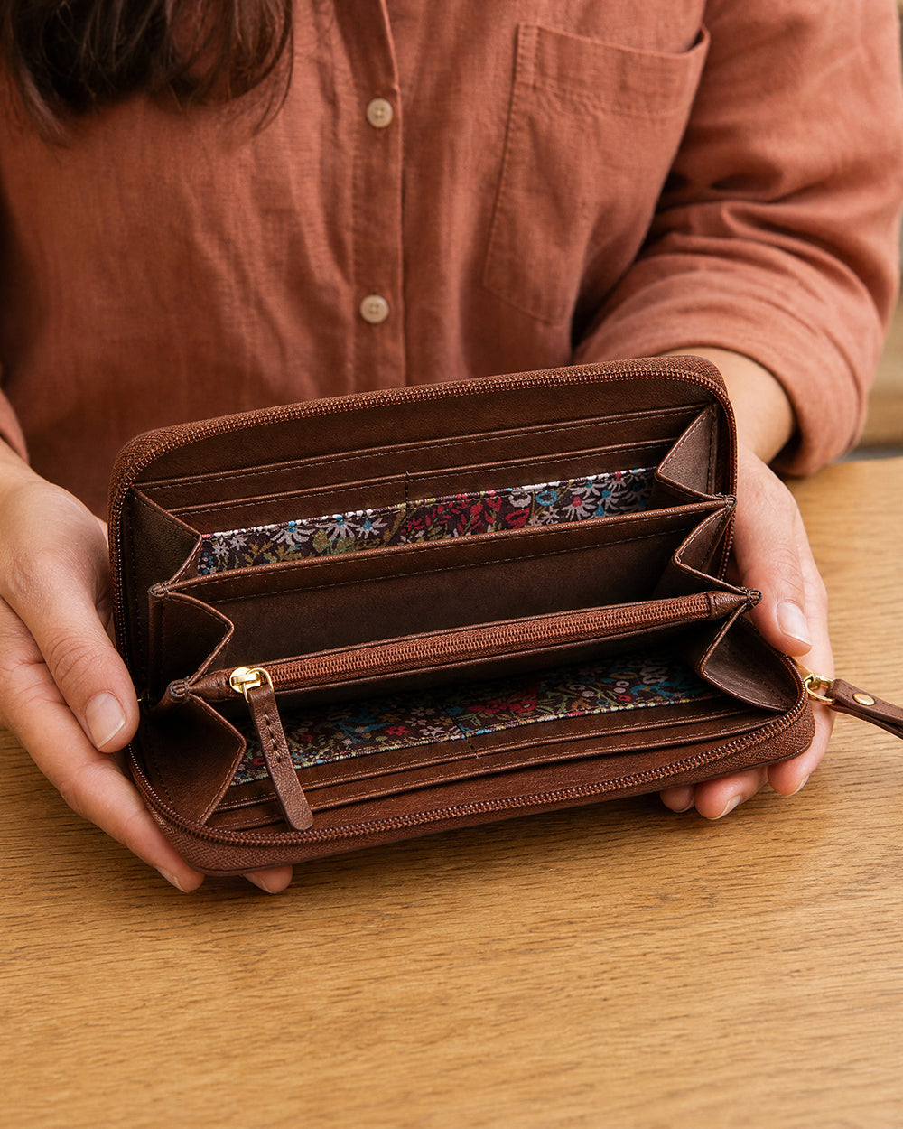 TealByChumbak Rainforest Long Wallet