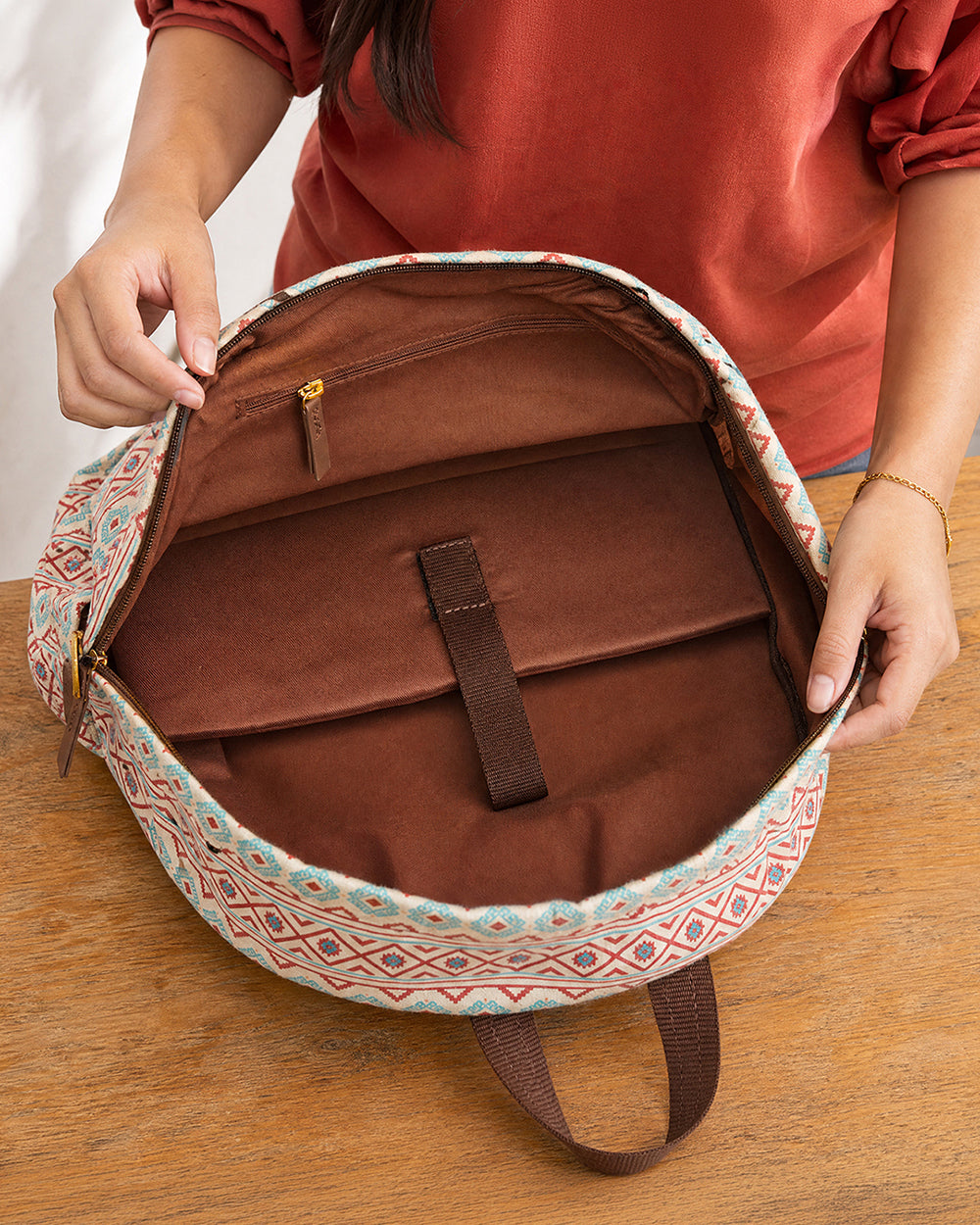 TealByChumbak Mercado Aztec Laptop Backpack