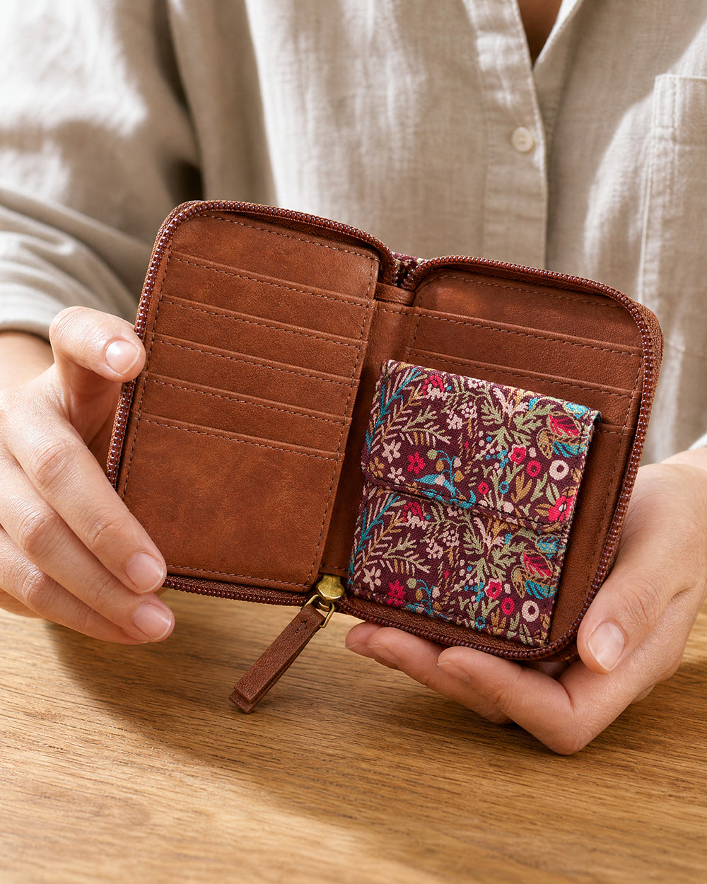 TealByChumbak Rainforest Mini Wallet