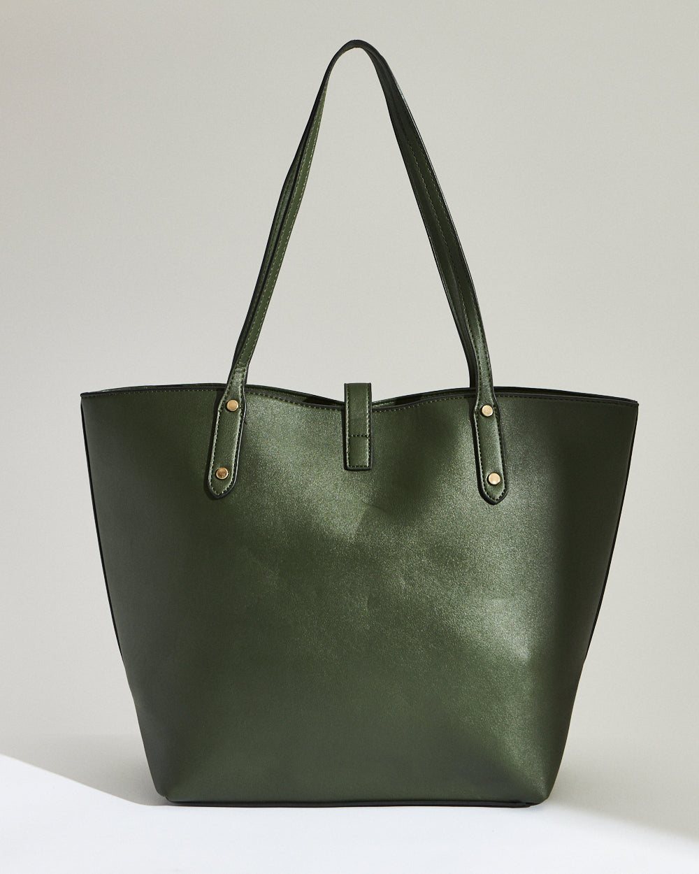 Embroidered Tote | Travel Patches - Olive
