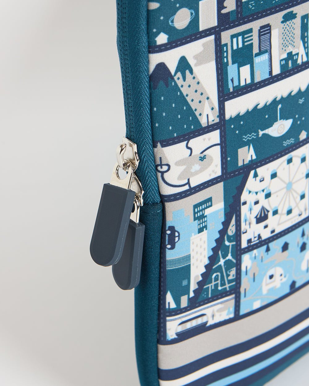 TEAL By Chumbak Amusement Park Laptop Sleeve - 15inch