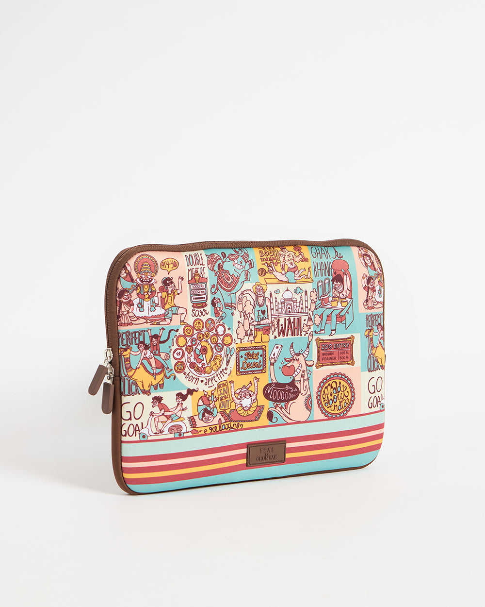 TEAL By Chumbak Indie Pop Laptop Sleeve - 15inch