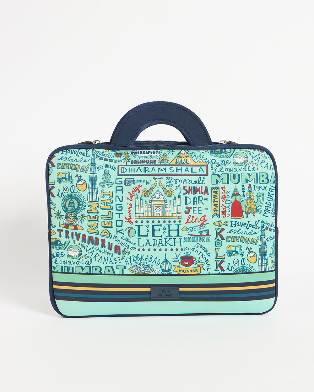 TEAL By Chumbak Traveller Laptop Sleeve - 15inch