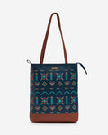 Boho Aztec Tote Bag - Navy