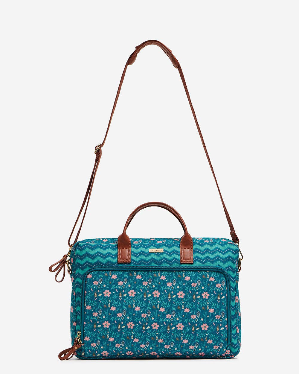 Ocean Chevron Laptop Bag