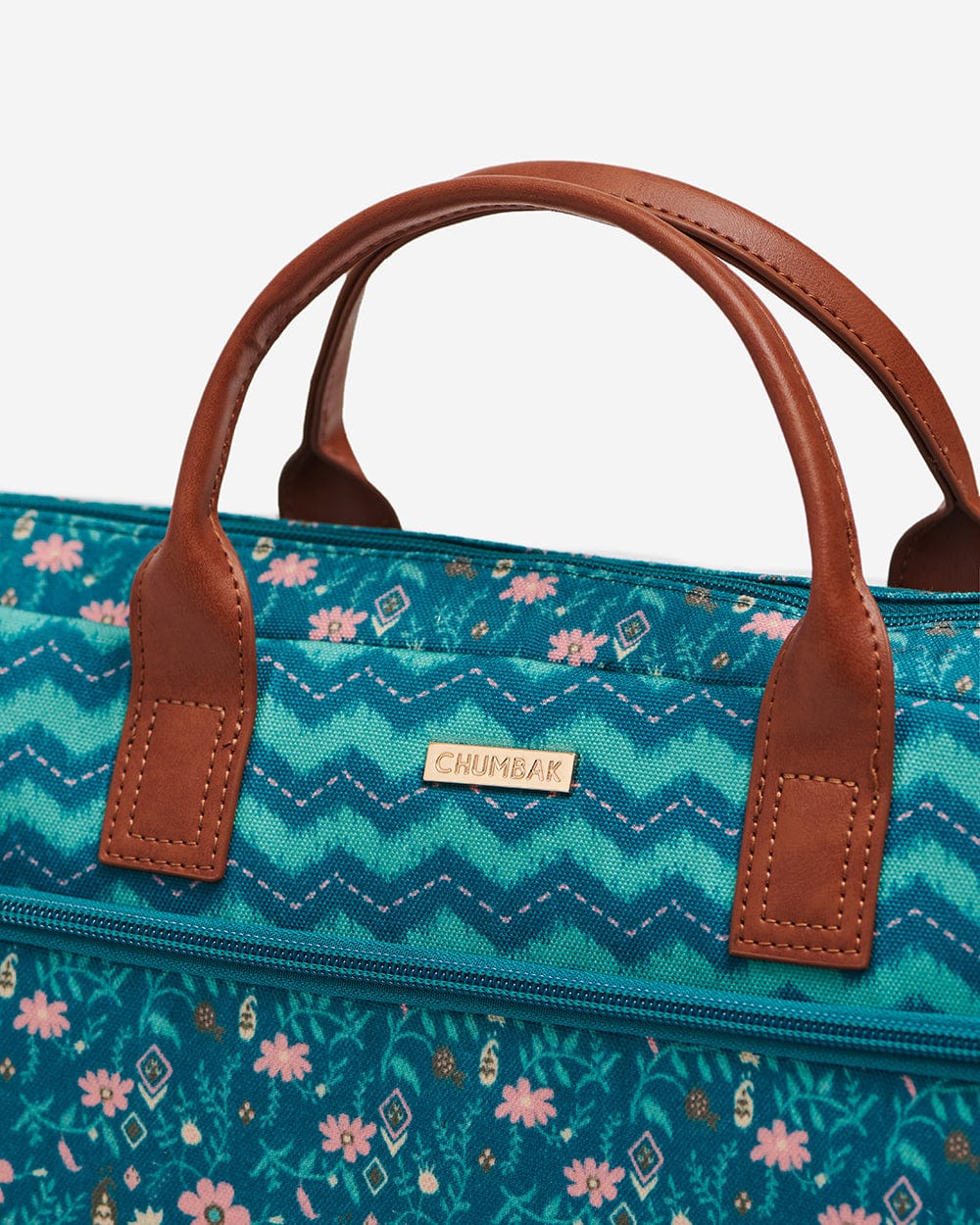 Ocean Chevron Laptop Bag