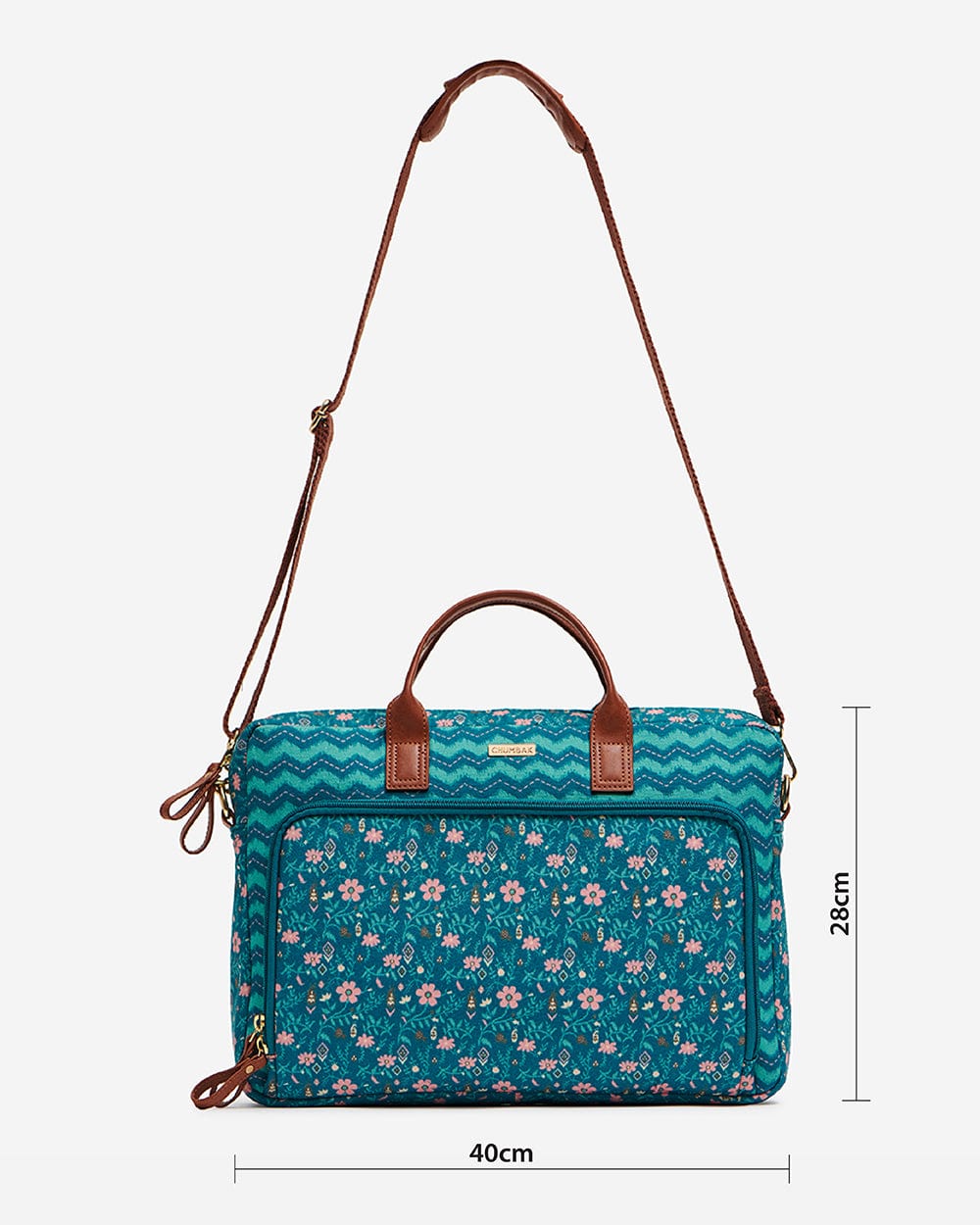 Ocean Chevron Laptop Bag