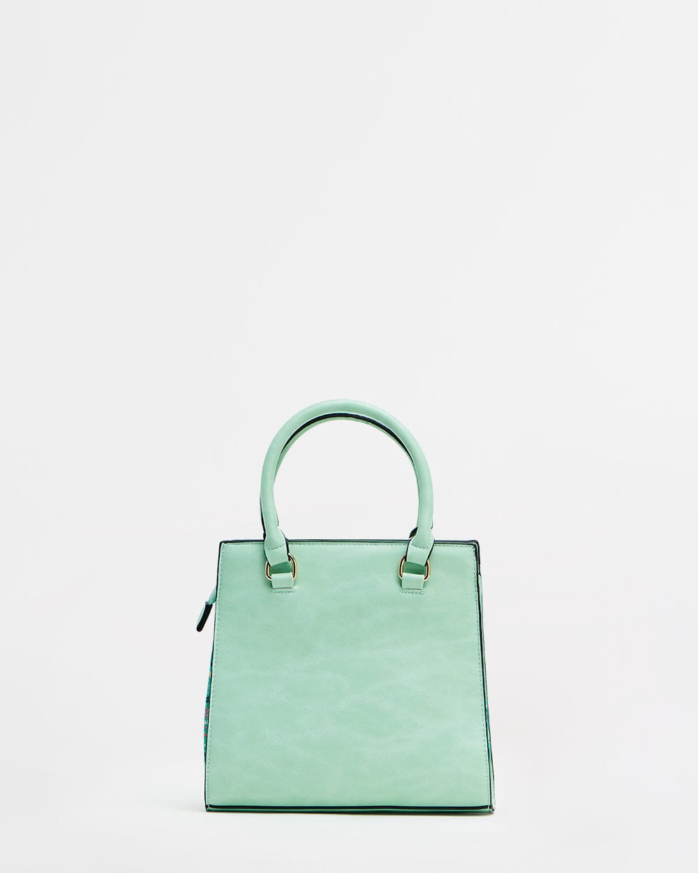 Neon Floral Hand Bag  - Neon Green