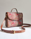 Messenger Crossbody Bag | printed canvas and PU