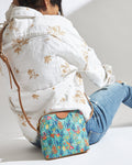 Teal By Chumbak Tokyo Blooms and Boons Sling Bag - Teal