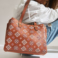 Vintage Cross Stitch Tote -Tan