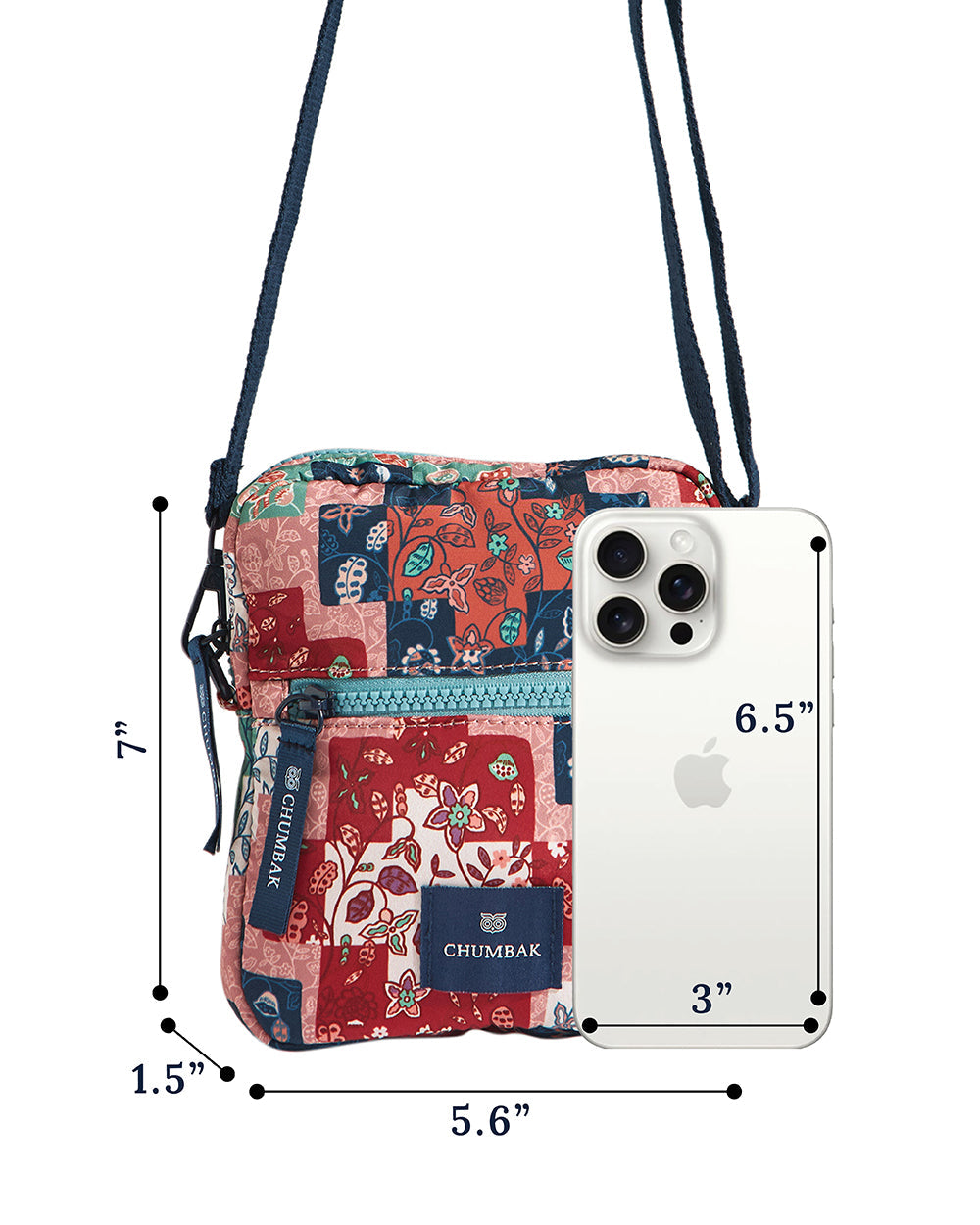 Mini Resort Crossbody Bag | Adjustable Sling| Water Resistant Fabric