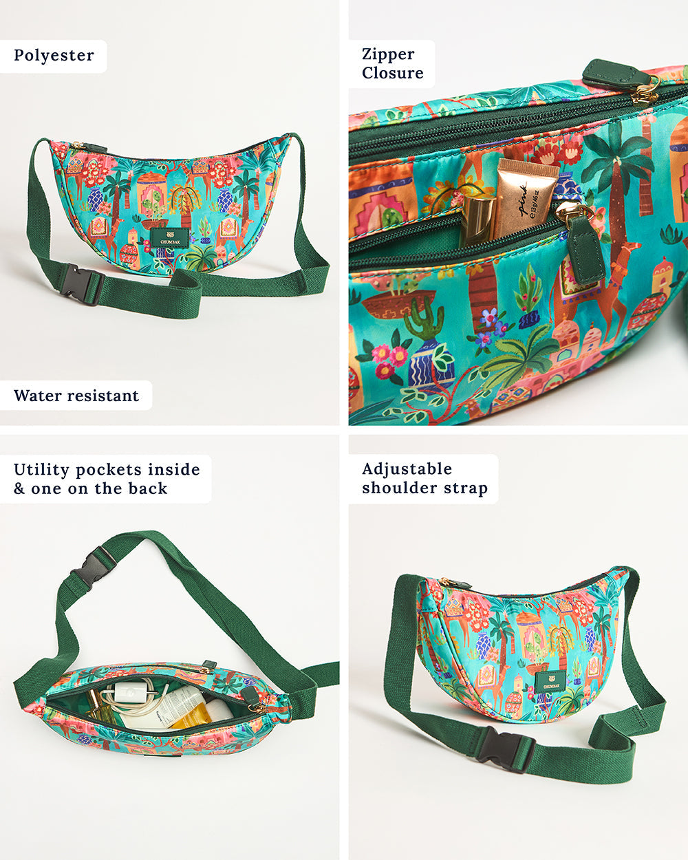 Trippy Half Moon Shoulder Bag - Jaipurscape | Digital Nomad