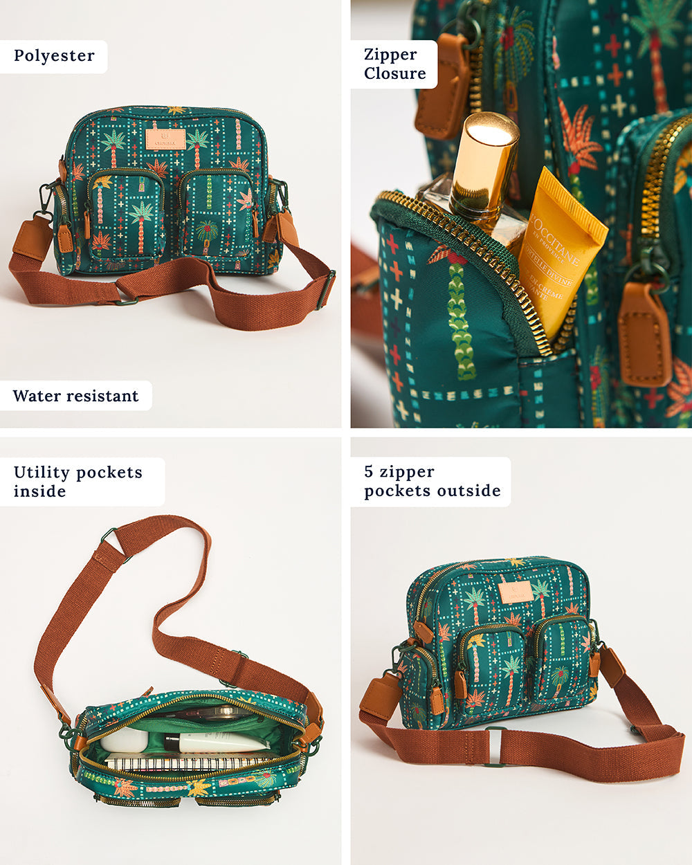 Weekends Messenger Bag - Palms | Digital Nomad