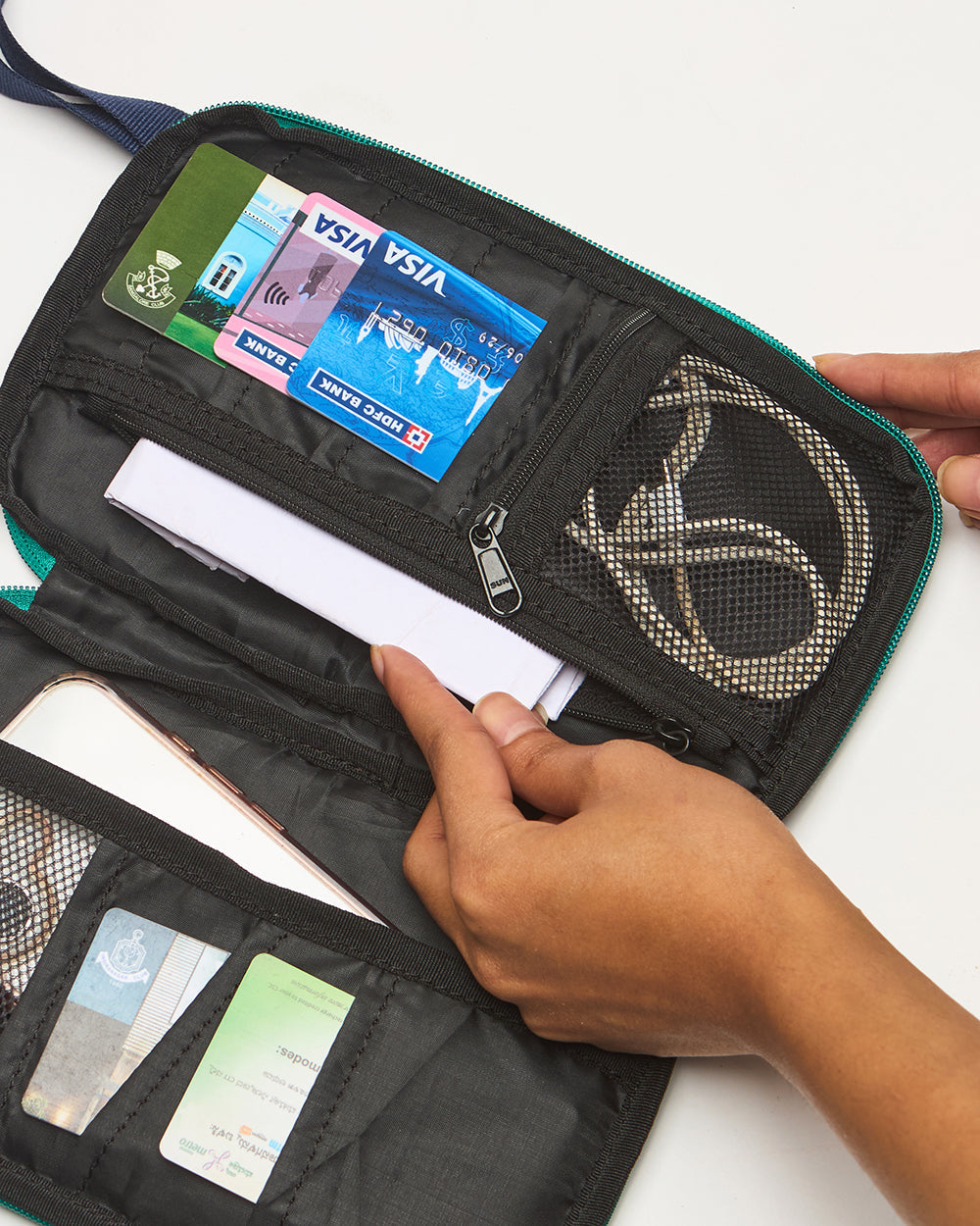 Wanderer Wallet Sling & Organiser - Jaipurscape | Digital Nomad