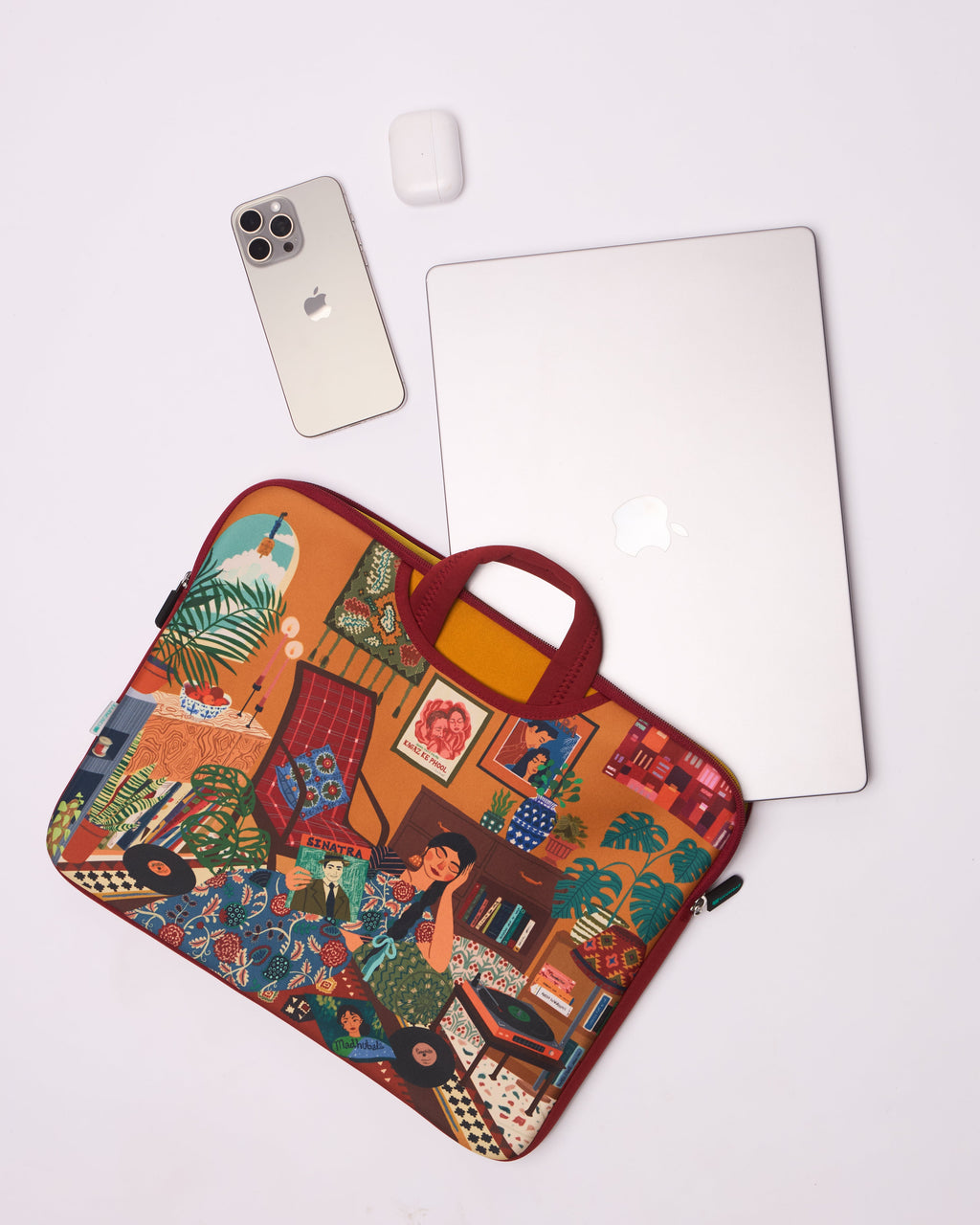Retro Malkin Laptop Sleeve, 13"