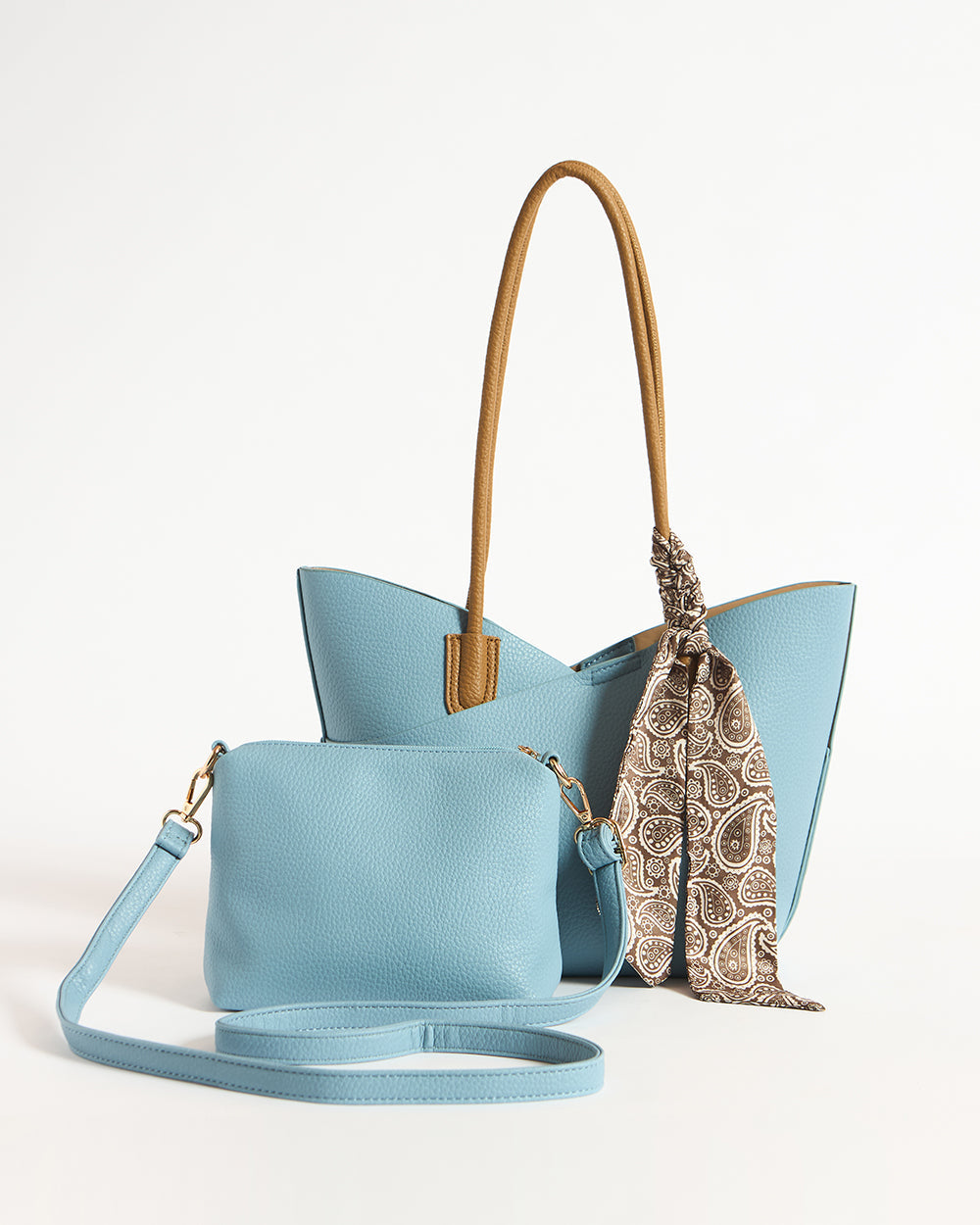 The Skies Tote & Sling Bag, Powder Blue