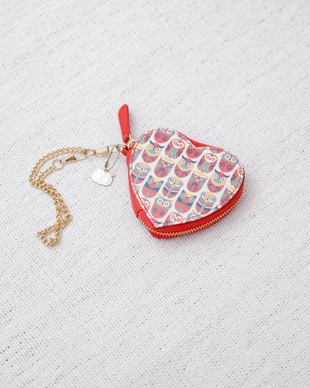 Hearty Owls Bag Charm