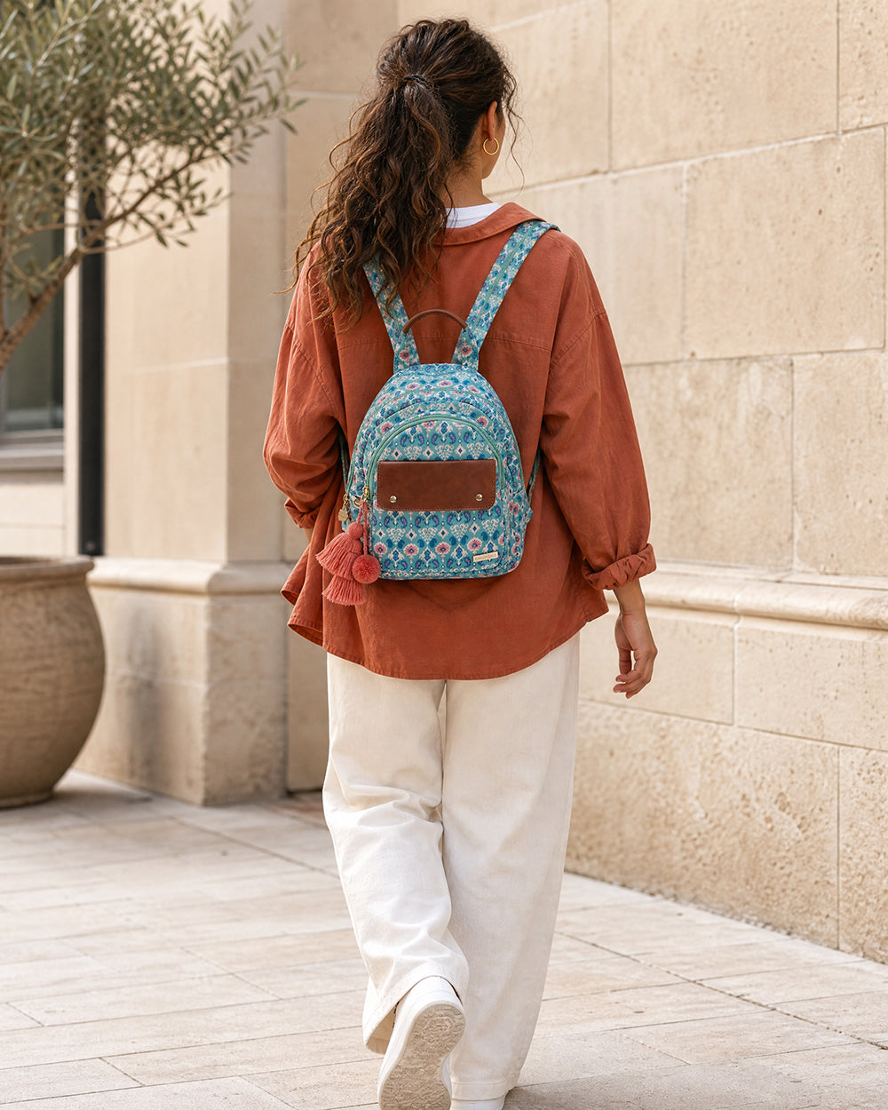 Folk Art Ikat Mini Backpack