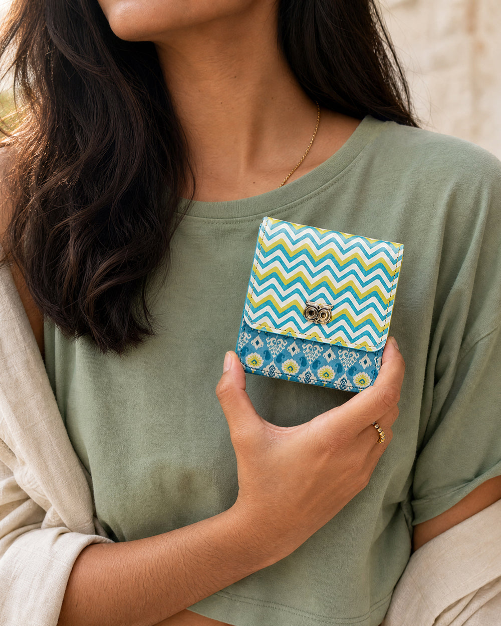 Folk Art Ikat Wallet