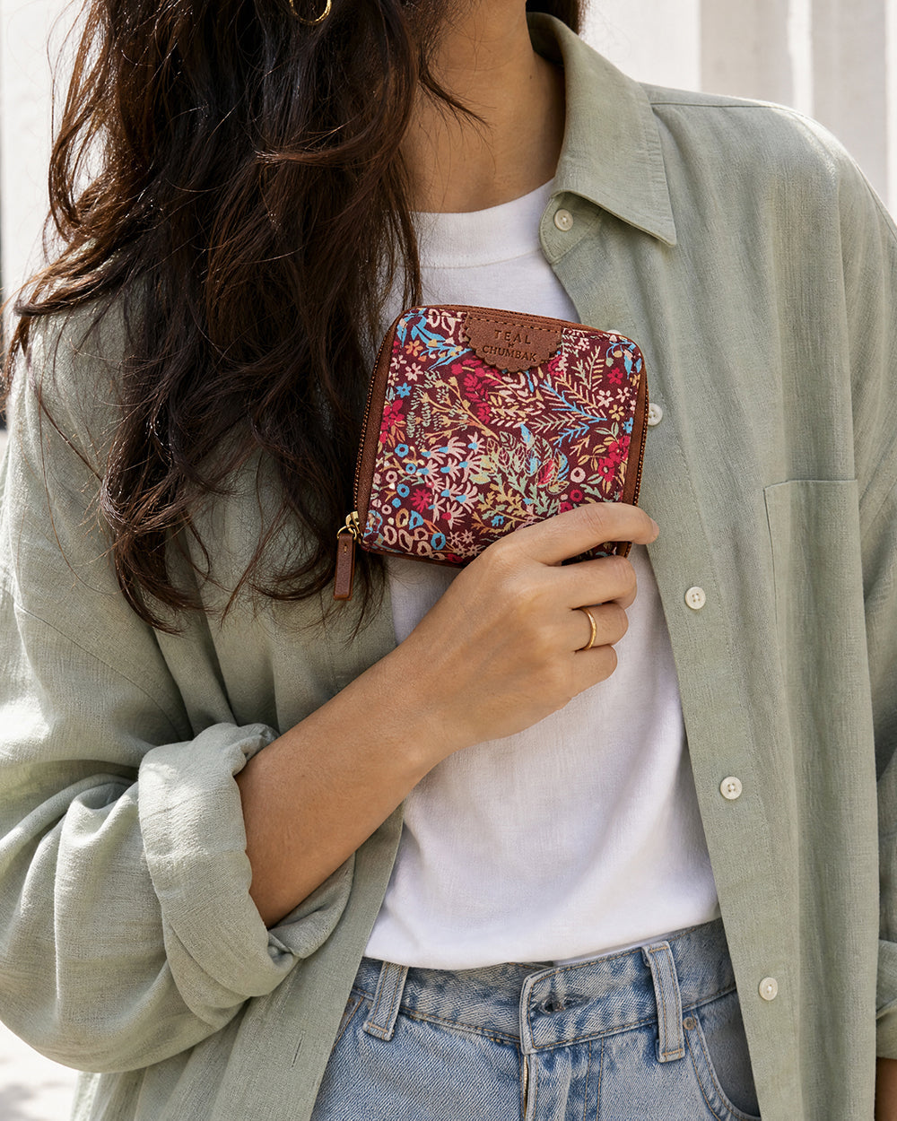 TealByChumbak Rainforest Mini Wallet