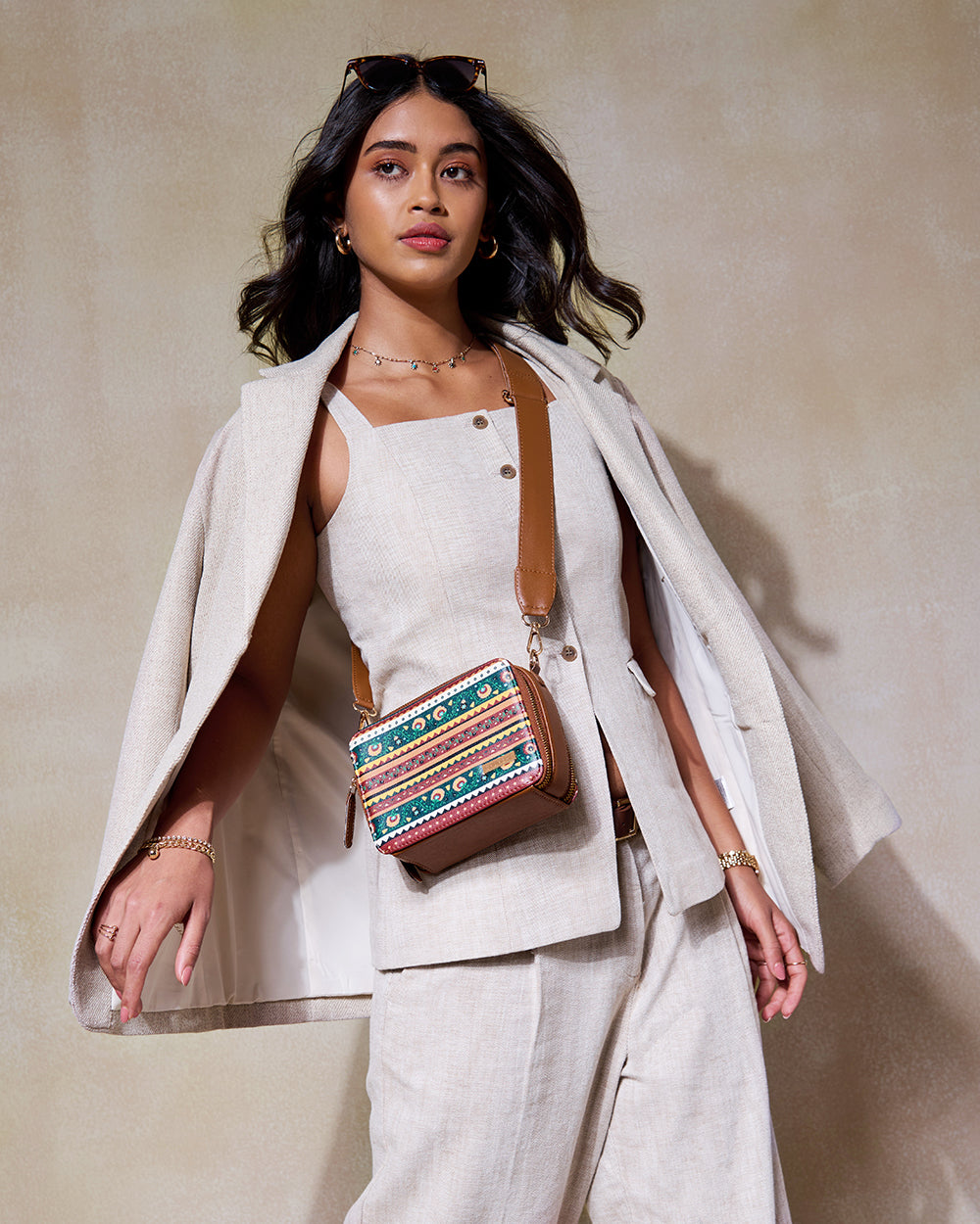 The Jaipur  Sling  - Floral | Digital Nomad